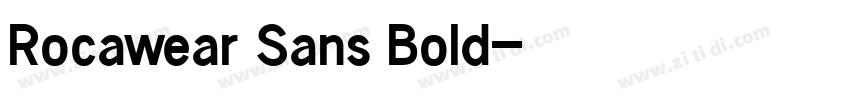 Rocawear Sans Bold字体转换